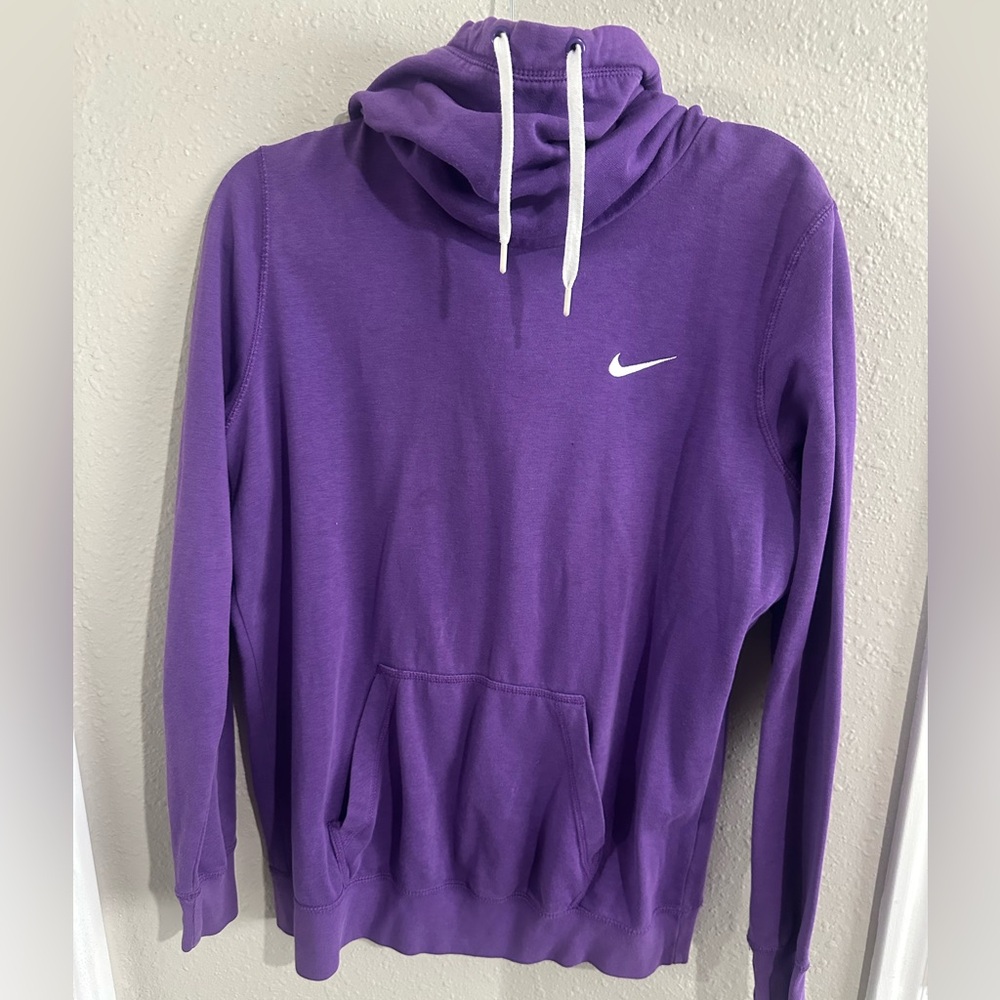 Women’s Nike Funnel Neck Purple Pullover Hoodie , Fits like M/L